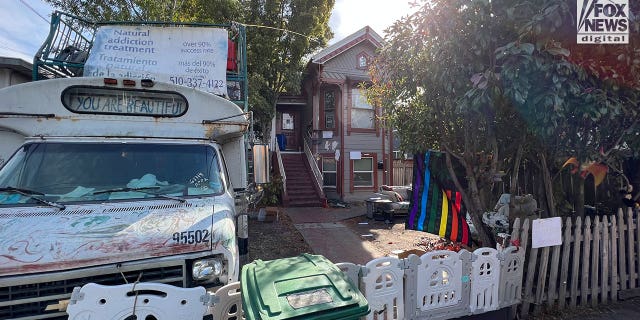 General views of the home in Oakland which is believed to have been the one-time residence of David DePape, Friday, October 28, 2022. DePape is alleged to have attacked Paul Pelosi in a home invasion earlier this morning.