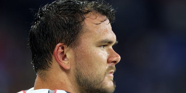 Offensive tackle Jake Matthews of the Atlanta Falcons