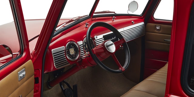 The interior blends classic styling with modern technology.
