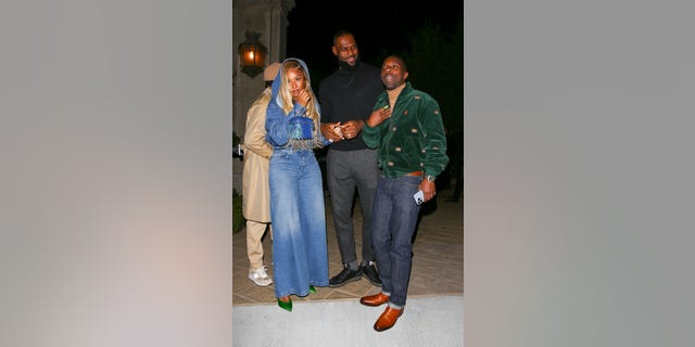LeBron James showed up to Leonardo DiCaprio's birthday party with his wife Savannah and his agent, Rich Paul.