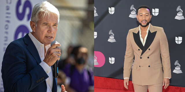 Los Angeles County District Attorney George Gascon and John Legend. Some prosecutors under Gascon said Legend is receiving special treatment over his office's interest in an attempted vehicle theft involving the music star's Porsche.