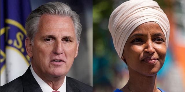 Kevin McCarthy, R-Calif., said he will keep his promise to remove Ilhan Omar, D-Minn., from her position on the Foregin Affairs Committee if he becomes the next speaker of the House.