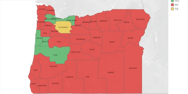 As of Tuesday, November 14, 2022, citizens in 29 Oregon counties have voted against Measure 114. A new rule in the state allows ballots postmarked on Election Day to be counted even if they don't reach polling officials for several days.