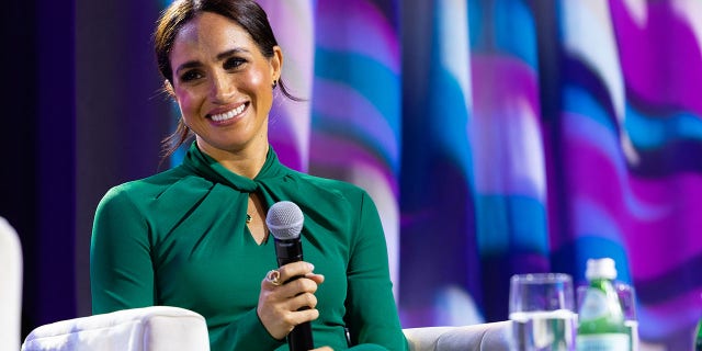 Meghan Markle spoke at an event hosted by the Women's Fund of Indiana on Tuesday.