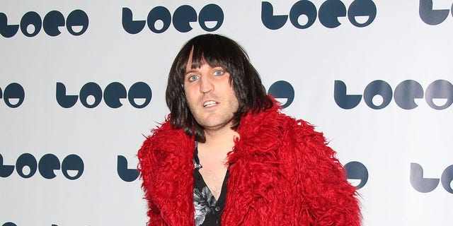 Noel Fielding attends the UK film premiere of "Set The Thames On Fire" - on April 21, 2016 in London, United Kingdom.  