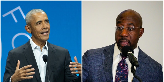 Former President Barack Obama, repeating his battlefield blitz ahead of the midterm elections, will run again for Senator Raphael Warnock, while the Georgia Democrat is looking to withstand a stiff challenge from Republican Herschel Walker ahead of his Dec. 6 runoff.