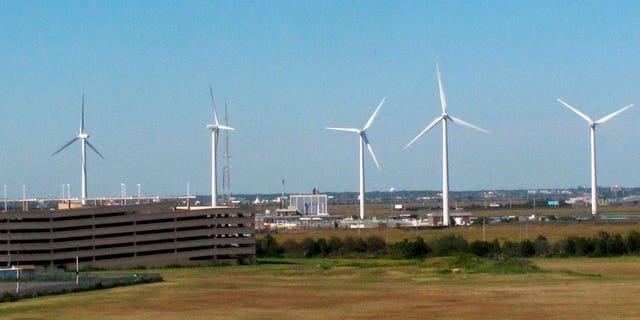 Wind turbines in Atlantic City, N.J., Locals in nearby communities have come out in opposition to the construction of similar offshore developments.