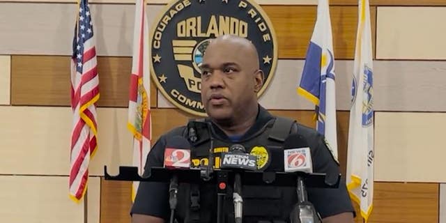 Orlando police Chief Eric Smith gives an update on the shooting near Jones High School Saturday evening.
