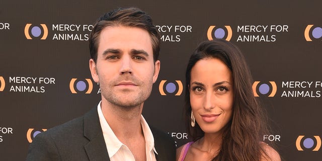 Paul Wesley and Ines De Ramon attend the Mercy For Animals 20th Anniversary Gala at The Shrine Auditorium Sept. 14, 2019, in Los Angeles.