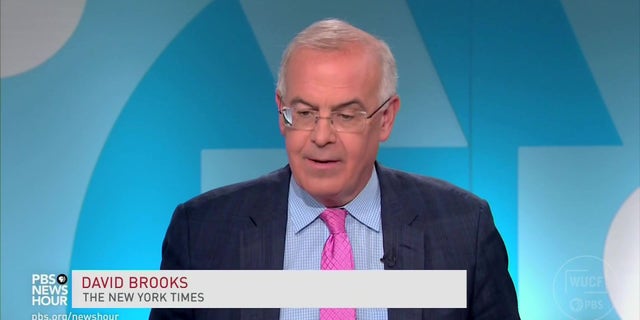 New York Times columnist David Brooks in an appearance on "PBS News Hour"