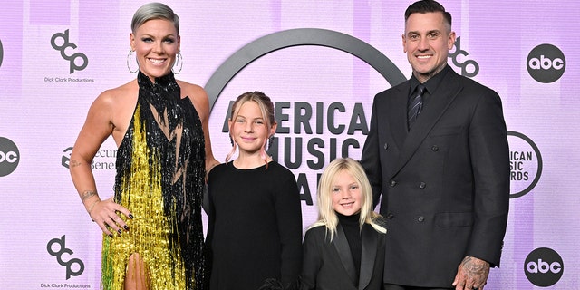 Pink has two children, Willow and Jameson, with her husband, Carey Hart.