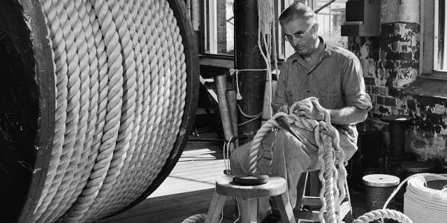 The Plymouth Cordage Co. was the world's largest producer of rope and twine.