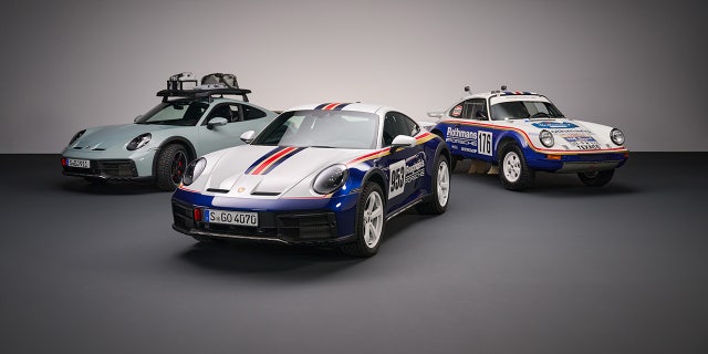The Rallye Design Package is inspired by the 911 that won the 1984 Paris-Dakar rally.