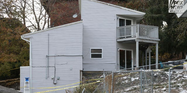 A side-view of the house in in Moscow, Idaho, on Tuesday, November 22, 2022 where four students were slain.