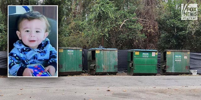 Police and the FBI conducted an exhaustive search of these dumpsters at the Azalea trailer park near Simon's home before his mother was arrested. 