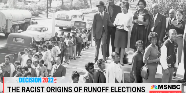MSNBC's "Velshi" delved into the supposed racist origin of Georgia's runoff election system.
