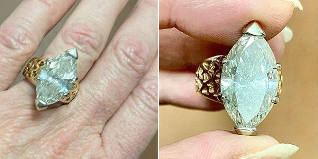 Celestial Jewelers in Acworth, Ga., shared pictures of the stolen diamond ring a Tennessee man tried to sell. The ring is reportedly worth $95,000.