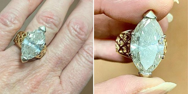 Celestial Jewelers in Acworth, Ga., shared pictures of the stolen diamond ring a Tennessee man tried to sell. The ring is reportedly worth $95,000.