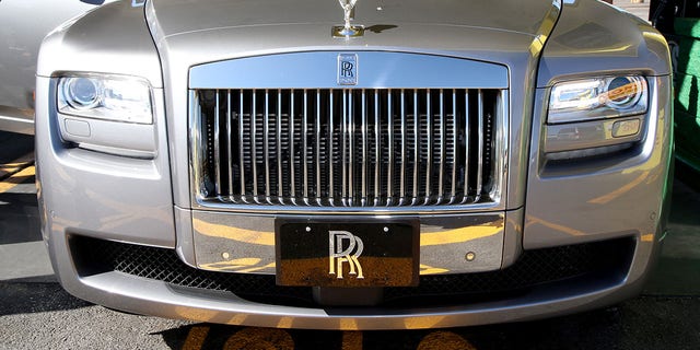 A 2010 Rolls-Royce Phantom is displayed during the grand opening of Jose Canseco's Showtime Car Wash in Las Vegas on Oct. 26, 2019.