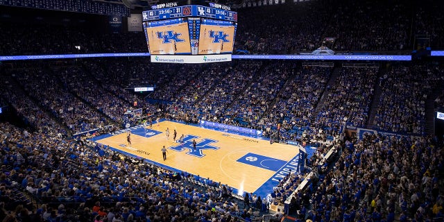 An interior view of Robb's Field during a game between the Kentucky Wildcats and the Auburn Tigers on February 23, 2019, in Lexington, Kentucky. 