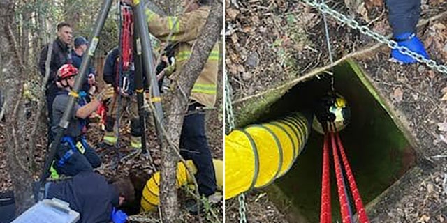 Rescuers said the boy was lifted safely out of the well.