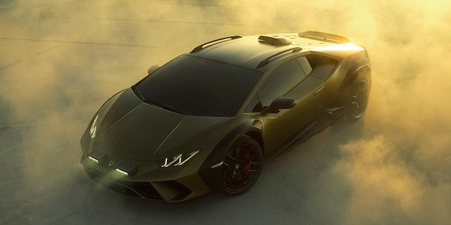 The Huracan Sterrato is an off-road version of the supercar.