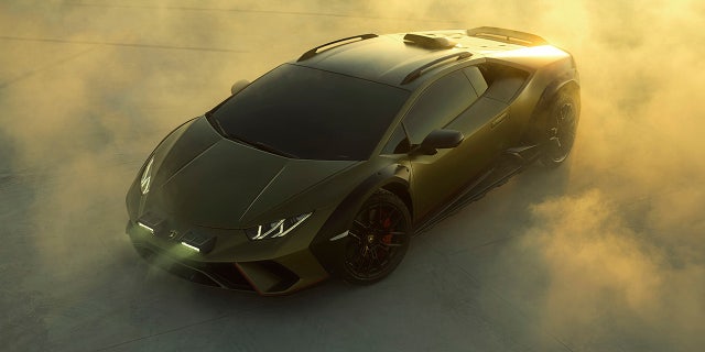 The Huracan Sterrato is an off-road version of the supercar.