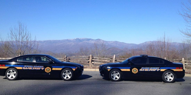Swain County, North Carolina, Sheriff's Office patrol cars. 