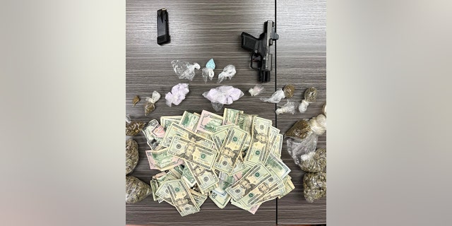 Alexander discovered 7.6 ounces of suspected fentanyl, 9 ounces of suspected marijuana, a loaded 9mm handgun and $4,463 in cash in the delivery truck, the sheriff’s office said.