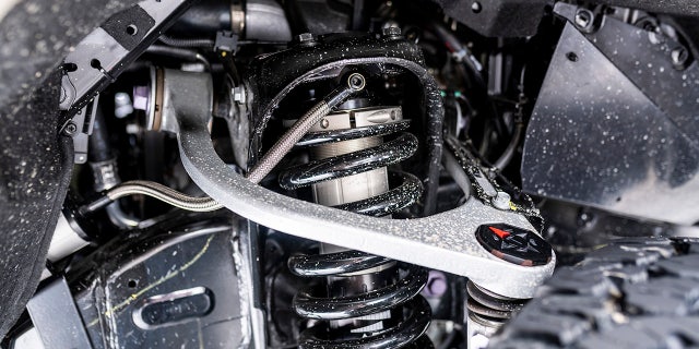 The Trailhunter's suspension is unique to the model.