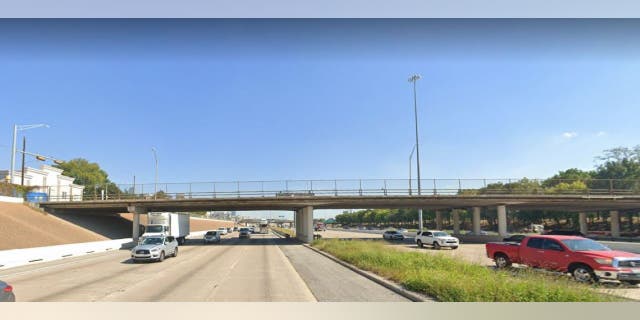 Tuam Street Bridge along the US-59 Eastex Freeway in Houston, Texas.