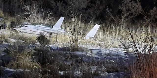 The twin-tailed pusher-propeller aircraft crash-landed near Durst Mountain in Utah.