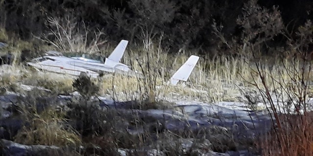 The twin-tailed pusher-propeller aircraft crash-landed near Durst Mountain in Utah.