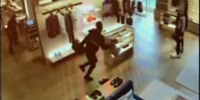 The 17-year-old suspect attempted to steal $18,000 worth of handbags from the display at a Louis Vuitton store in Bellevue, Washington, police said.