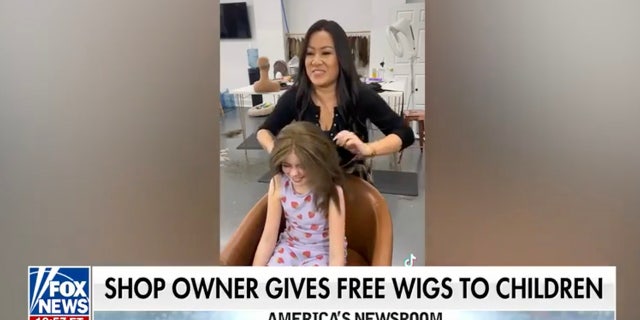 Wig shop owner Tiffani Calix is giving children with medical conditions wigs for free.