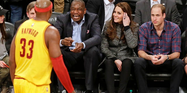 Prince WIlliam and Kate Middleton attended a Brooklyn Nets game when they were in New York City in 2014.