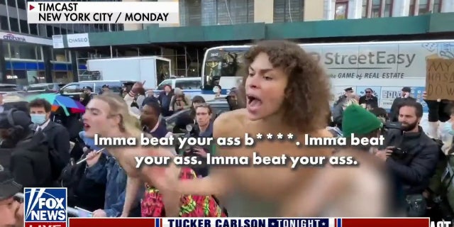 Trans activists shouted down speakers at a 'Let Women Speak' rally outside New York City Hall.