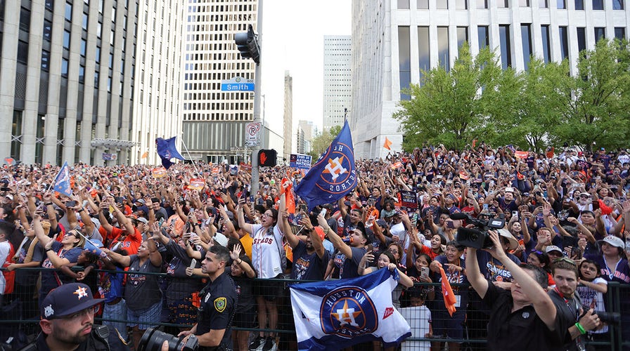 Fight breaks out in the midst of Astros' World Series parade in downtown  Houston
