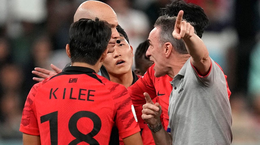 World Cup 2022: South Korea coach Paulo Bento screams at ref over match  ending