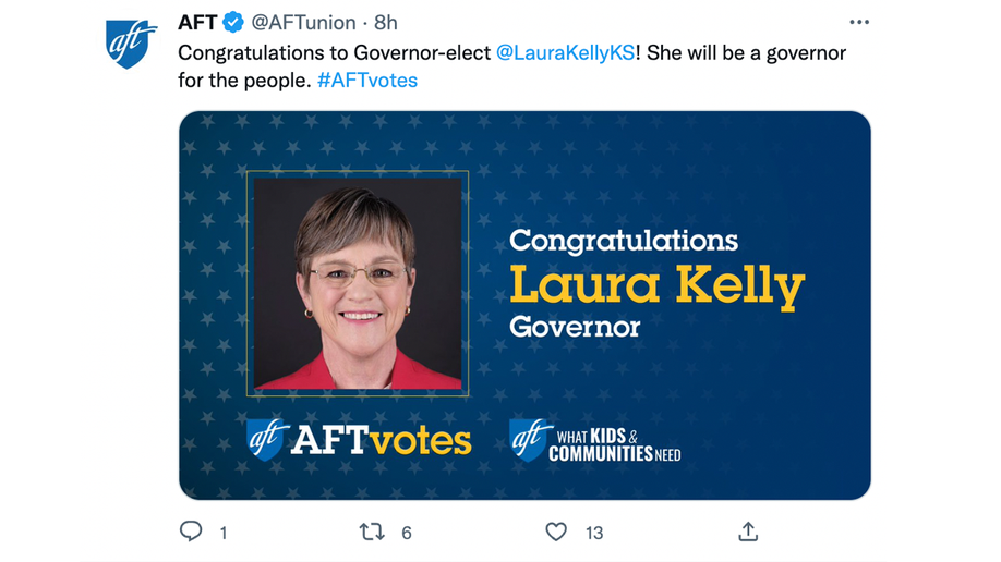 AFT Tweet Laura Kelly