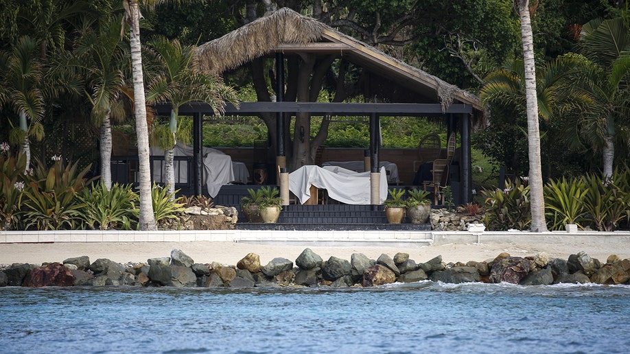 A photo of a facility on Epstein's island