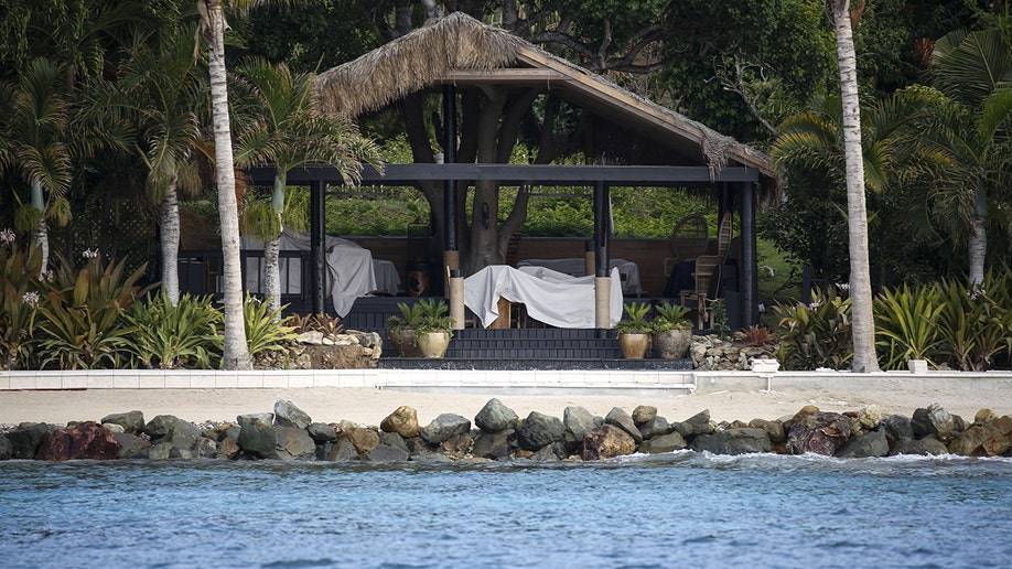 A photo of a facility on Epstein's island