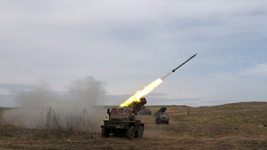 A missile defense system firing a rocket