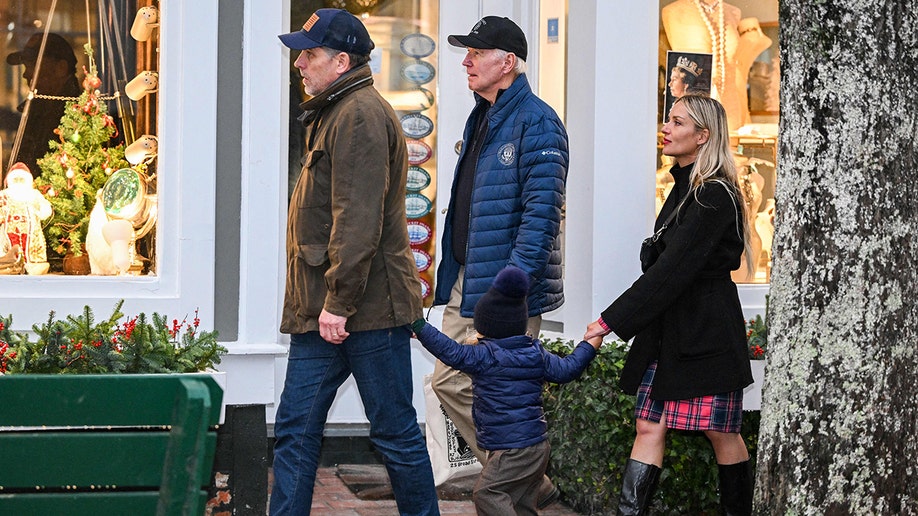 Joe and Hunter Biden walking