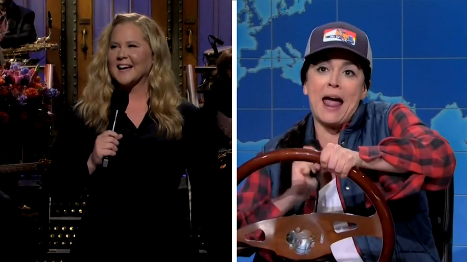 Amy Schumer SNL and weekend update with Cecily Strong.