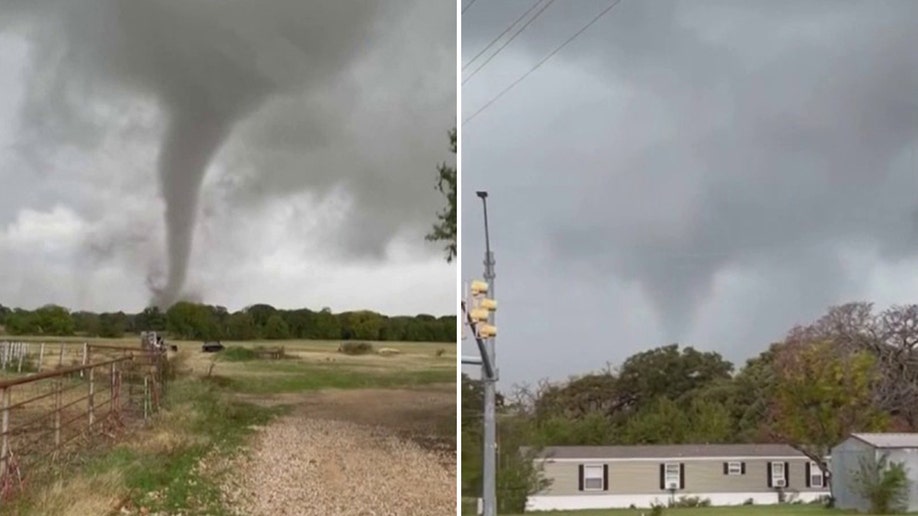 Texas tornadoes seen on video