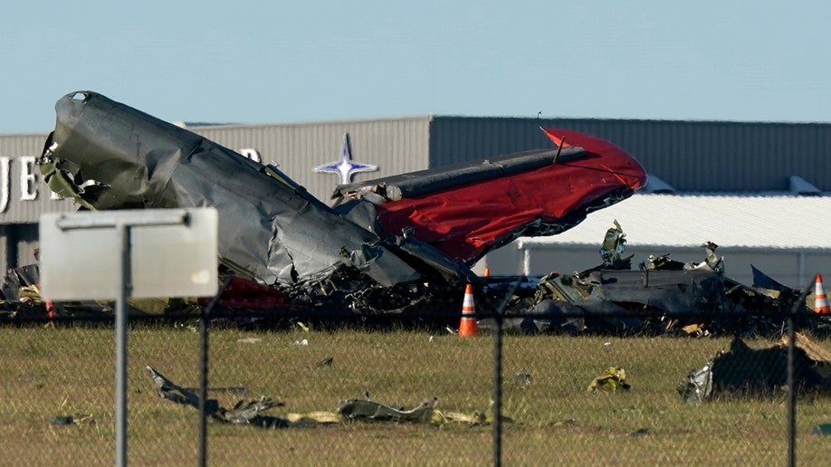 wreckage of plane