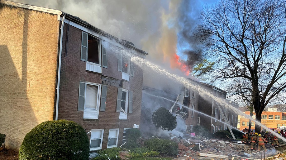 Maryland home on fire