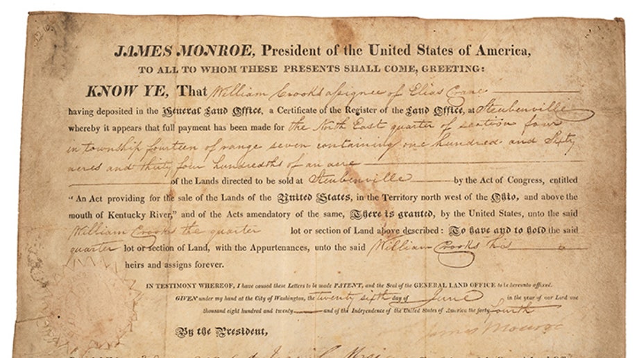 james monroe signature