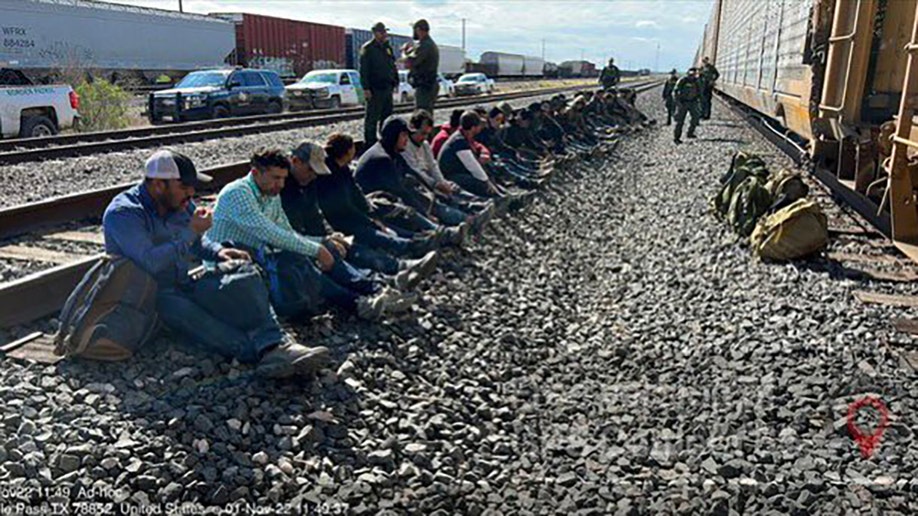 illegal immigrants caught on train